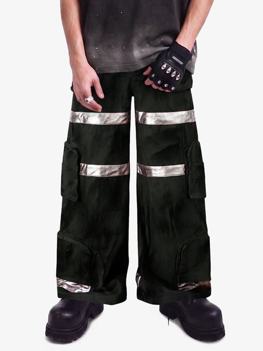 Cyberpunk Reflective Multi-Pocket Cargo Pants