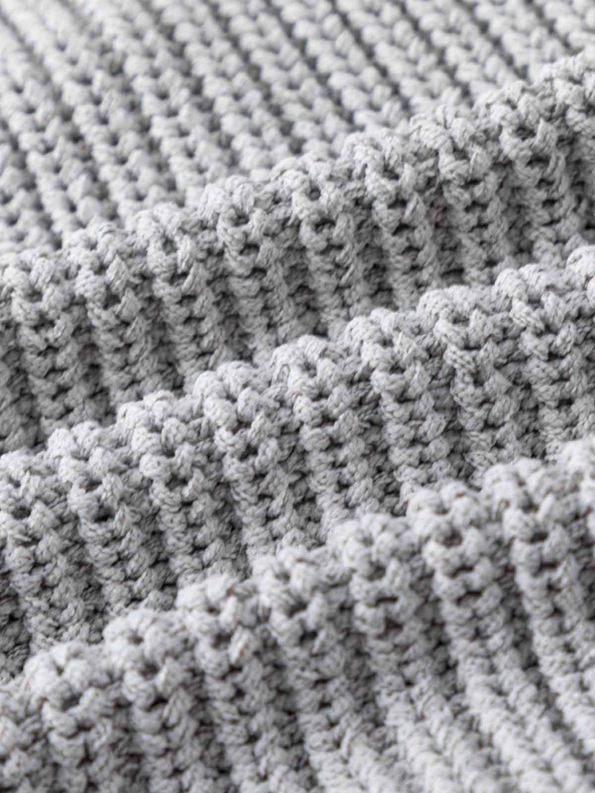 Solid-Color Single-Breasted Hooded Knit Sweater