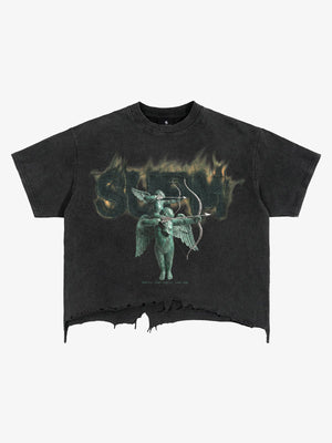 Distressed Art Print Tee