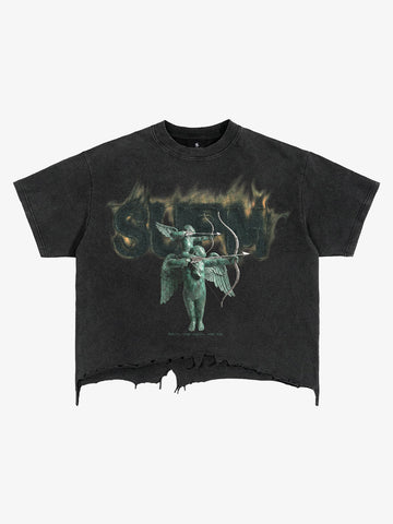 Distressed Art Print Tee