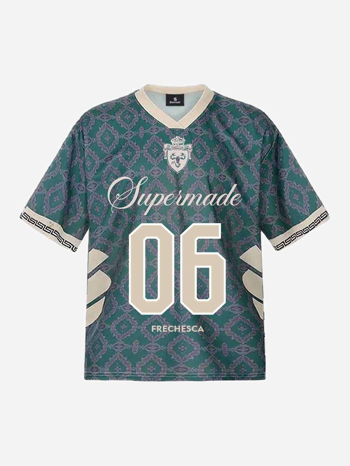 Supermade Classic Retro Baroque Pattern Jersey Design Customization 