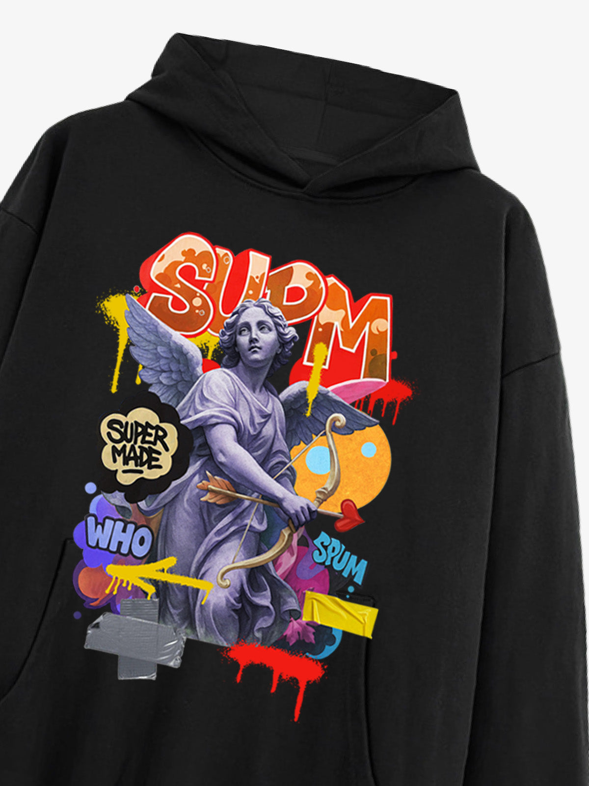 Supermade Cupid Statue Hooded Sweatshirt 