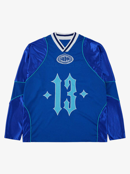 Supermade American Gothic Font Satin Mesh Jersey 