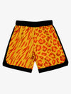 Moisture-Wicking Split Leopard Mixed Sport Shorts 