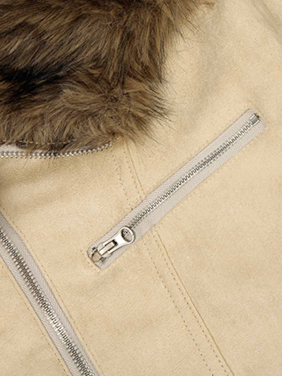 Stylish Hooded Jacket with Faux Fur Trim for Men and Women - Perfect for Casual Outfits 