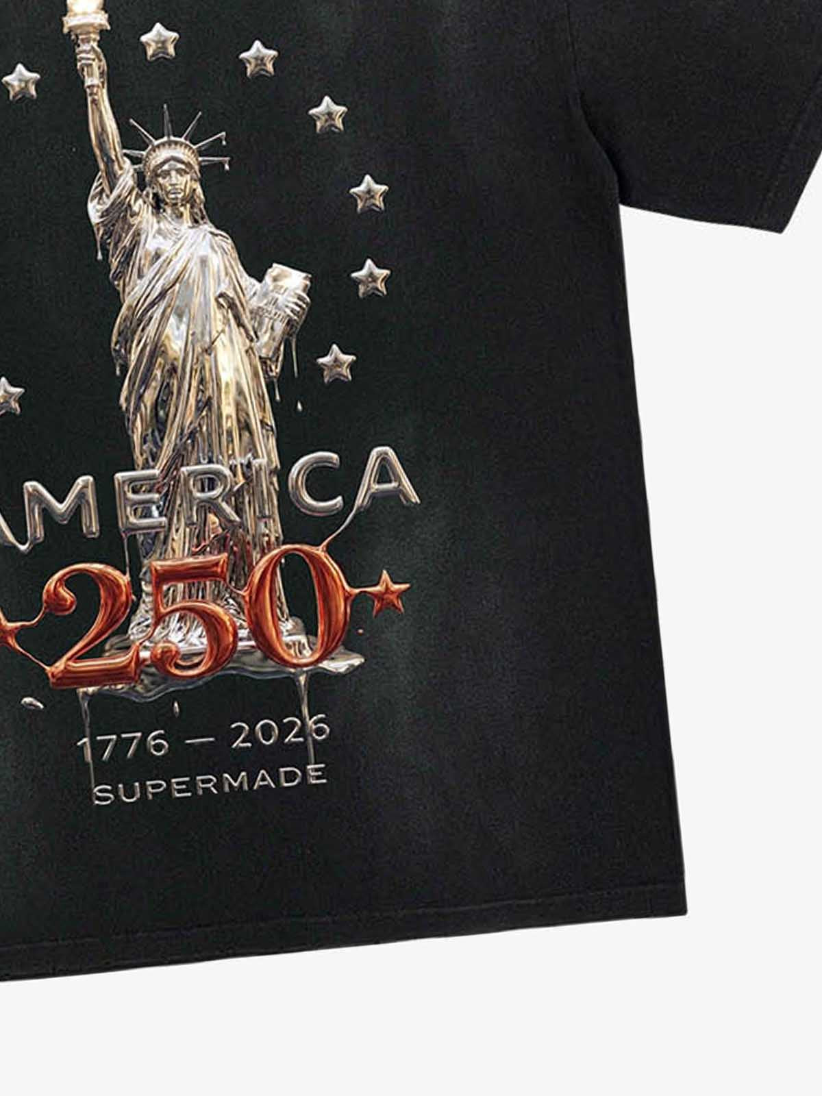 Liberty Statue Chrome Washed T-Shirt 