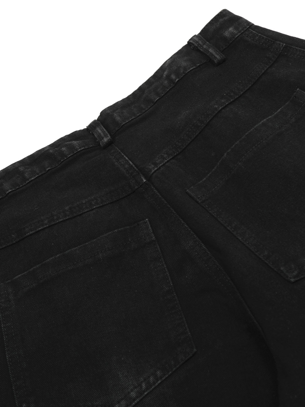 Striped Stitching Barrel Jeans