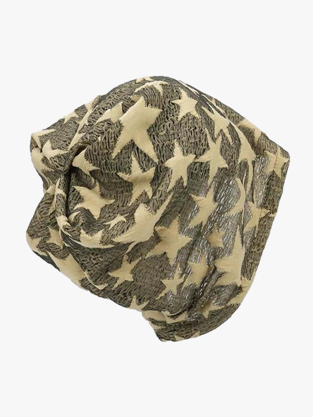 Star Graphic Slouch Knit Beanie