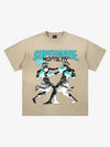 Boxing Sculpture Graphic Tee – Black Cotton Oversized Streetwear T-Shirt
