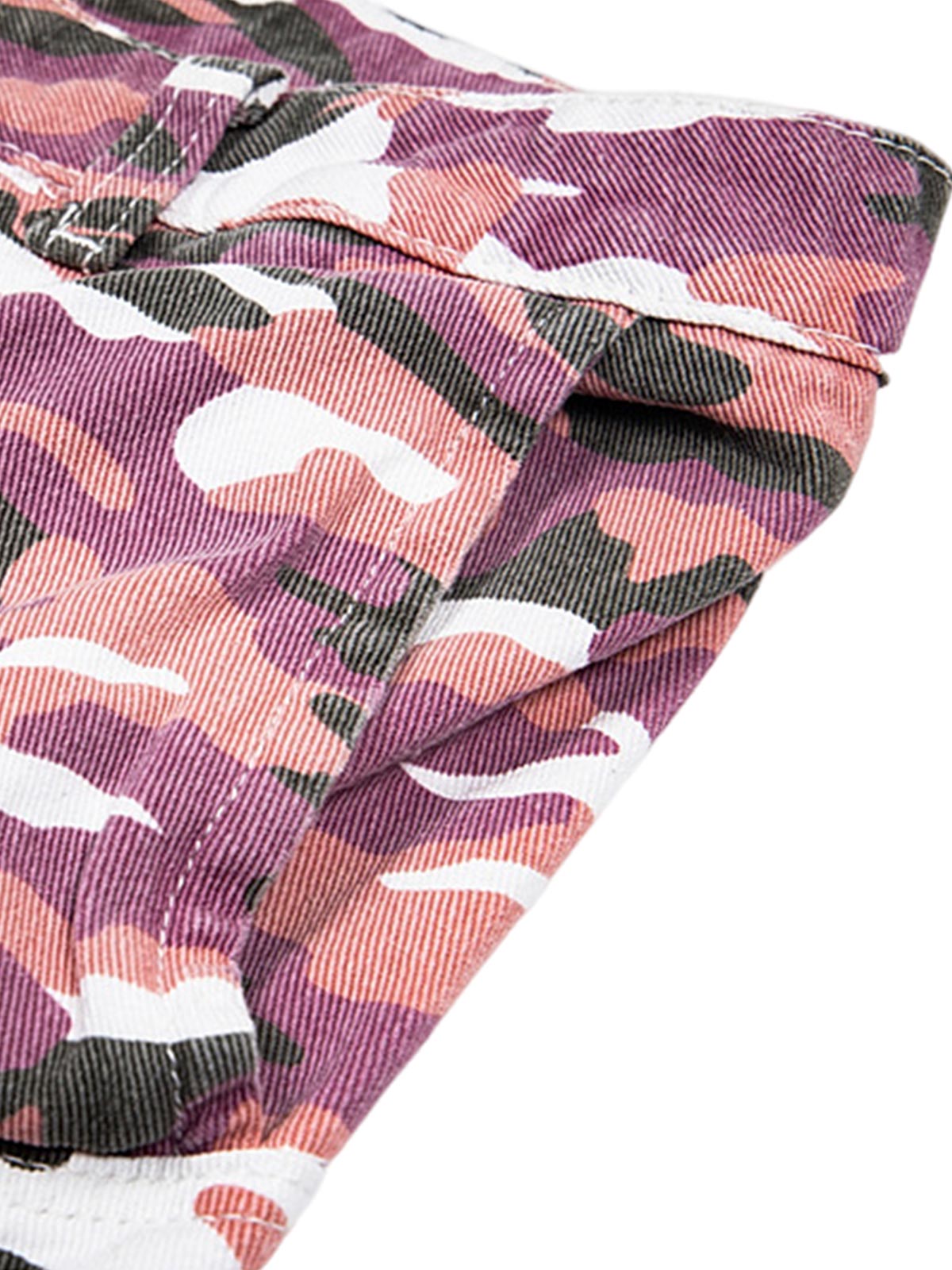 Cleanfit Pink Camouflage Multi Pocket Cargo Pants
