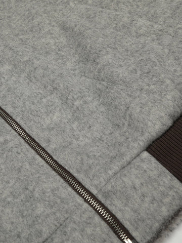 Retro Reversible Fleece Lined Zip-up Hooded Jacket 