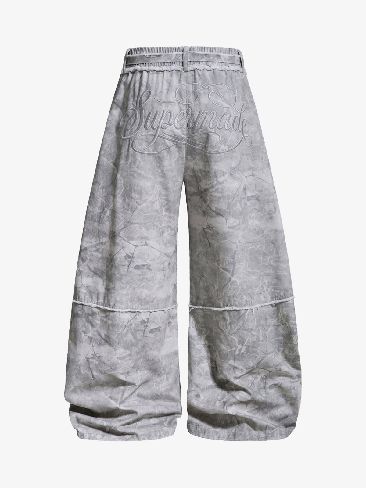 Tie-Dye Drawstring Wide-Leg Pants