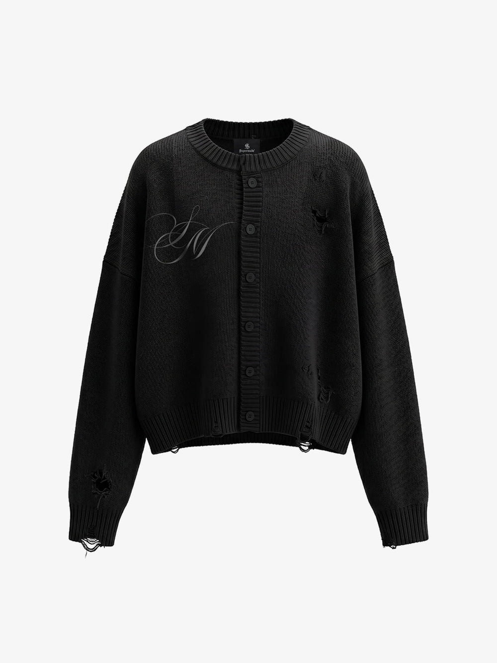 Evil Dragon Print Knit Cardigan