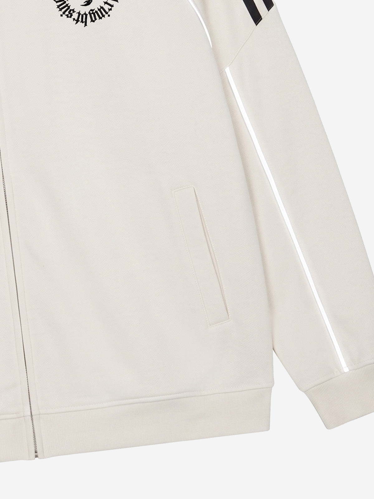 Reflective Stripe Logo Embroidered Tracksuit