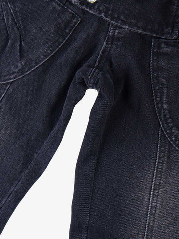 Low Rise Multi-Zip Bootcut Jeans