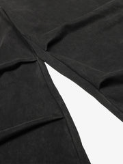 Street Washed Mottled Rivet Letter Print Baggy Sweatpants 