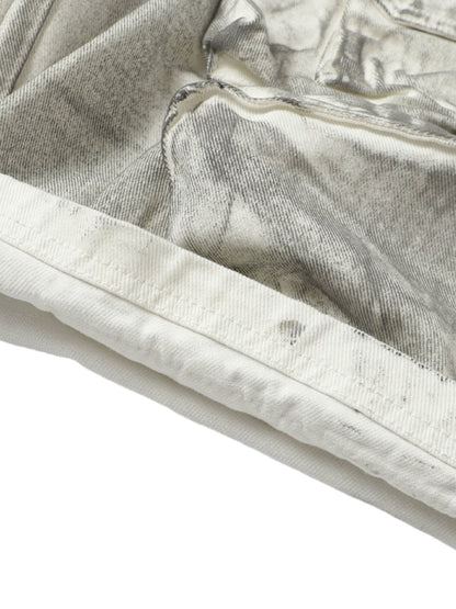 Distressed Multi-Pocket Cargo Shorts 