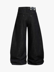 Vintage Eyelet Chain Baggy Jeans 