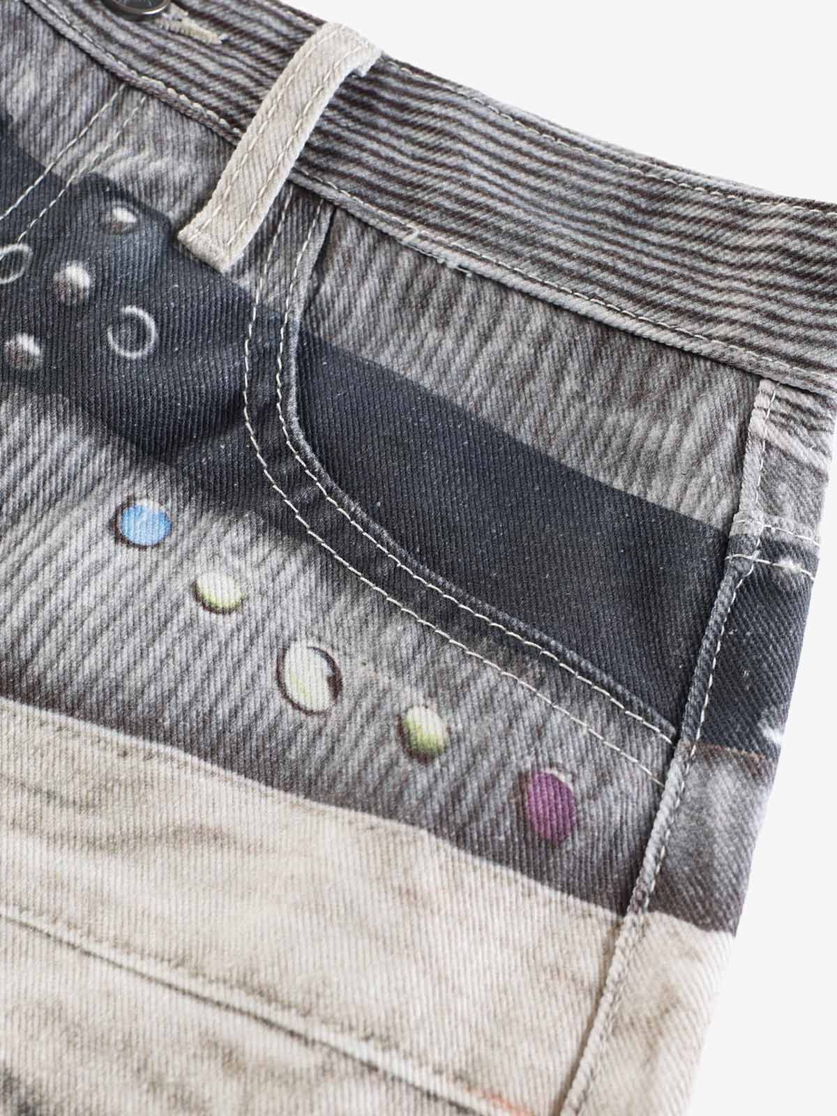 3D Print Double Waist Barrel Baggy Jeans