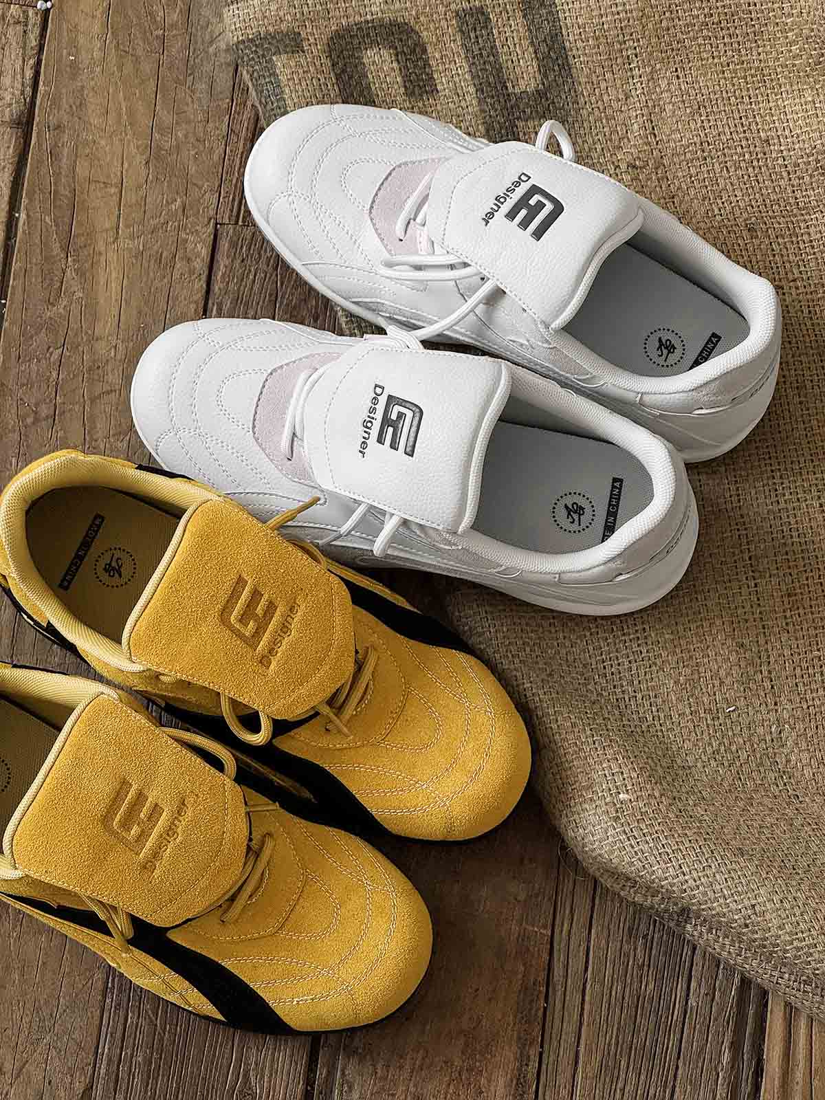 Stylish Yellow Casual Sneakers for Everyday Wear - Comfortable and Versatile Design 
