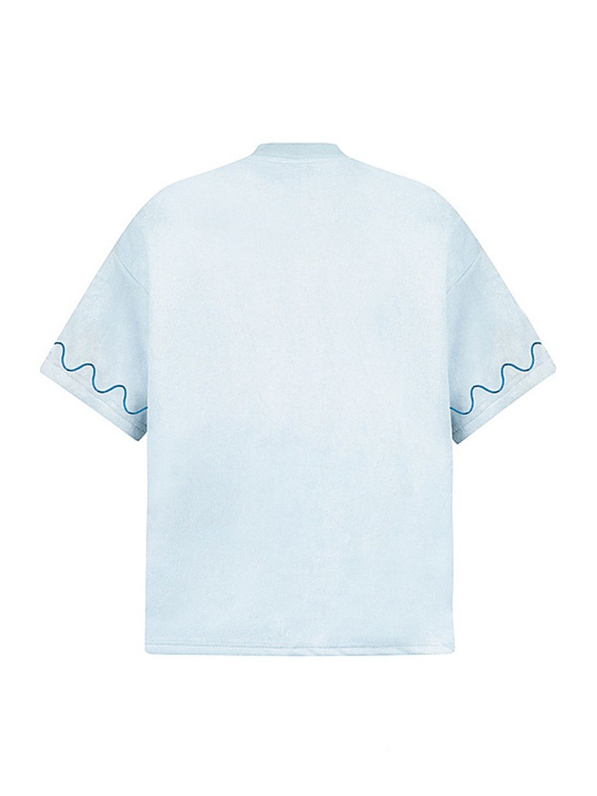 Cross and Wave Print T-Shirt