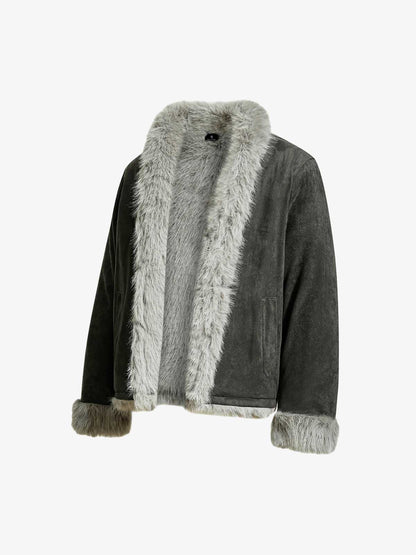 Stylish Faux Fur Trimmed Jacket for Winter Warmth and Fashion 