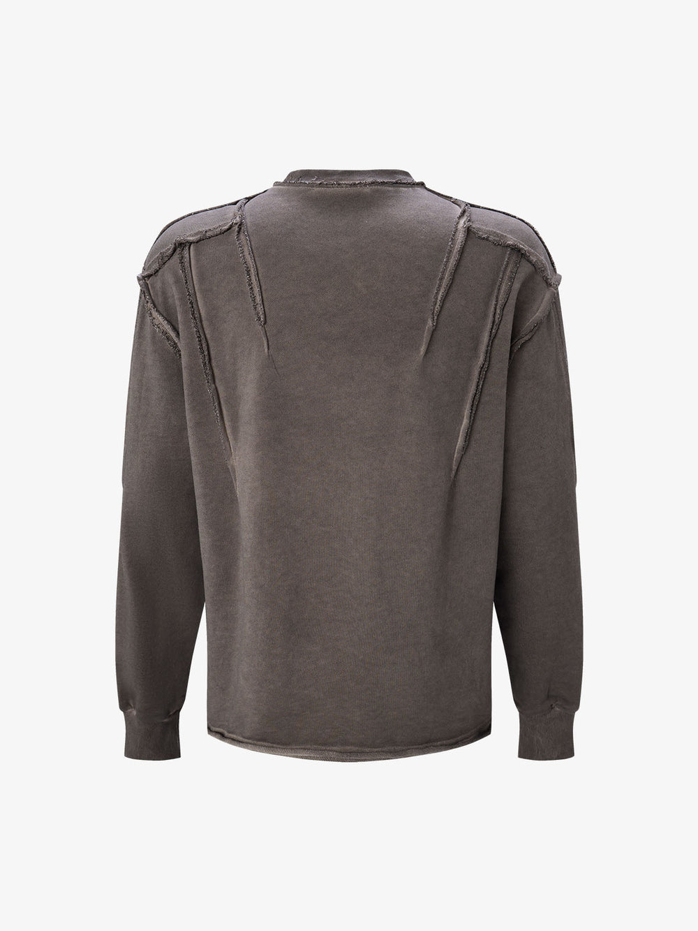 Dekonstruiertes, ausgefranstes Langarmshirt mit offenen Kanten