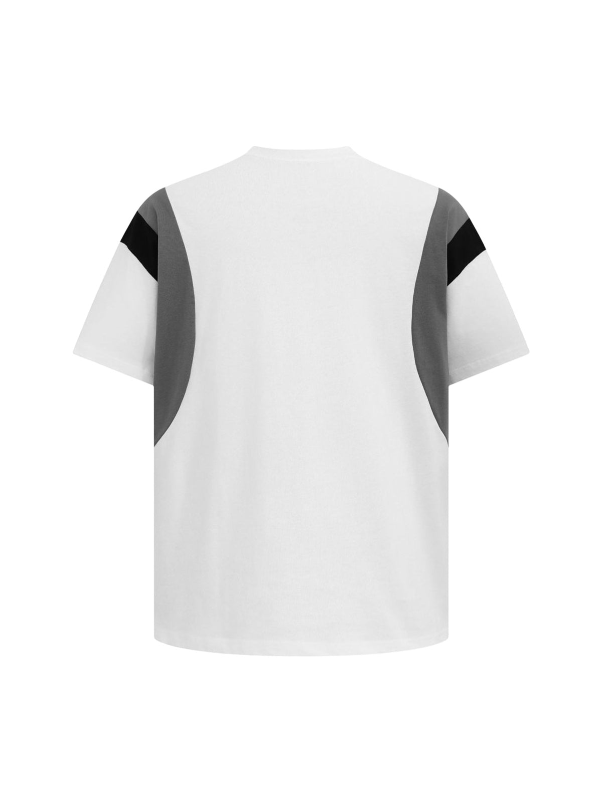 Retro Contrast Color Stitching Embroidered Letter Jersey T-shirt