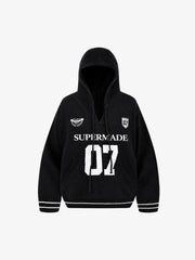 Sport Graphic Hooded Knit Sweater