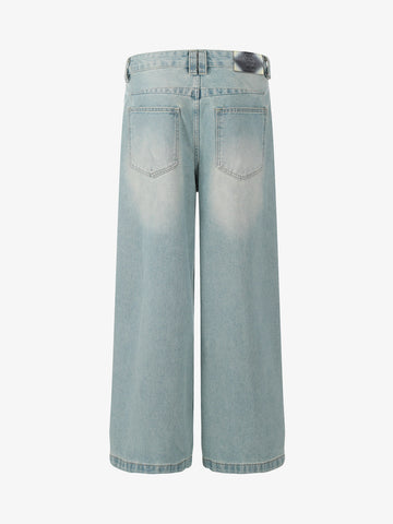 Street-style Retro Niche Deconstructed Jeans