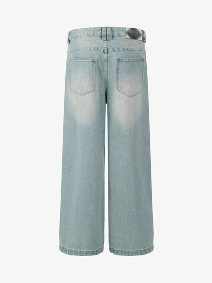 Street-style Retro Niche Deconstructed Jeans