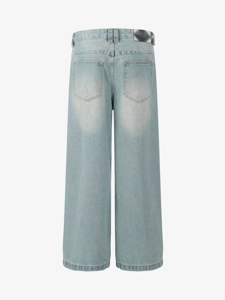 Street-style Retro Niche Deconstructed Jeans