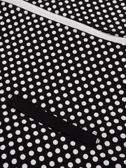Polka-Dot Script Graphic Jacket