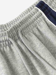 Color Block Embroidered Adjustable-Hem Sweatpants