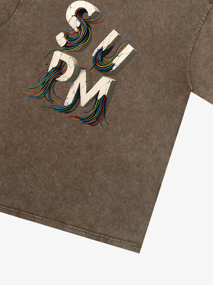 supm cable graphic T-shirt 