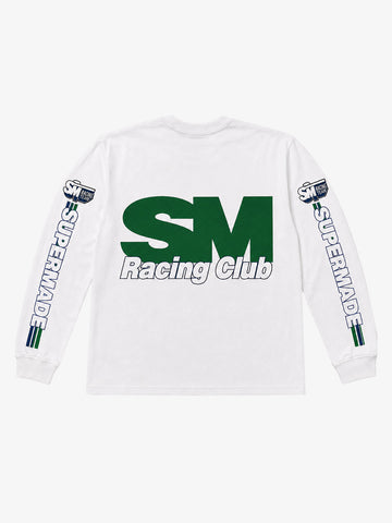Racing Graphic Cropped Long Sleeve Tee