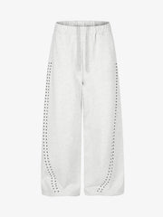 Pantaloni della tuta pesanti con coulisse, termosaldati