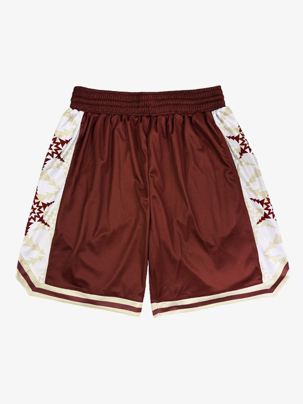 Geometric Star Panel Athletic Shorts 