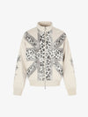 Leopard Flag Print Boxy Jacket