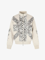 Leopard Flag Print Boxy Jacket