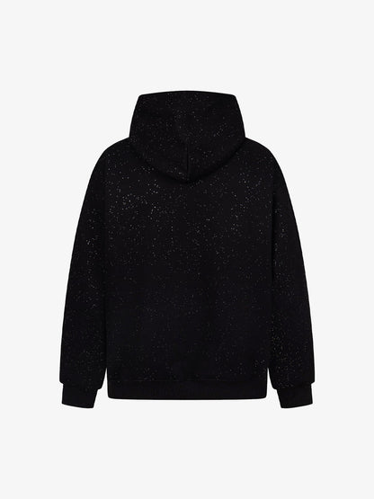 Sparkling Night Sky Design Black Knitwear for Festive Occasions 
