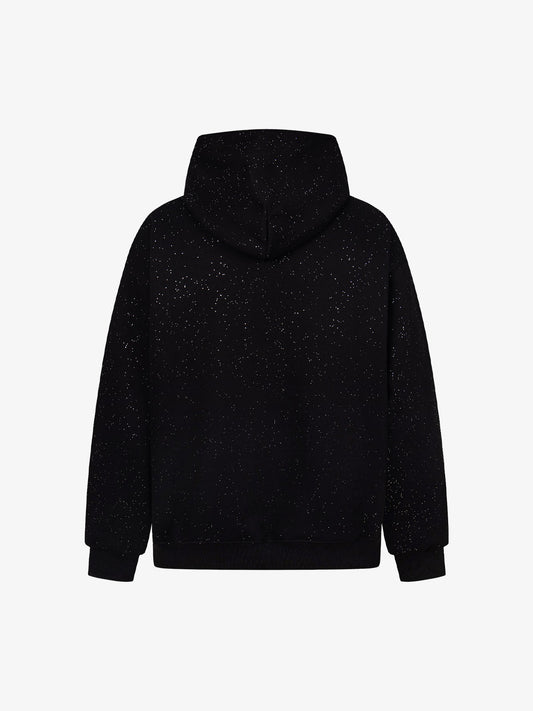 Sparkling Night Sky Design Black Knitwear for Festive Occasions 