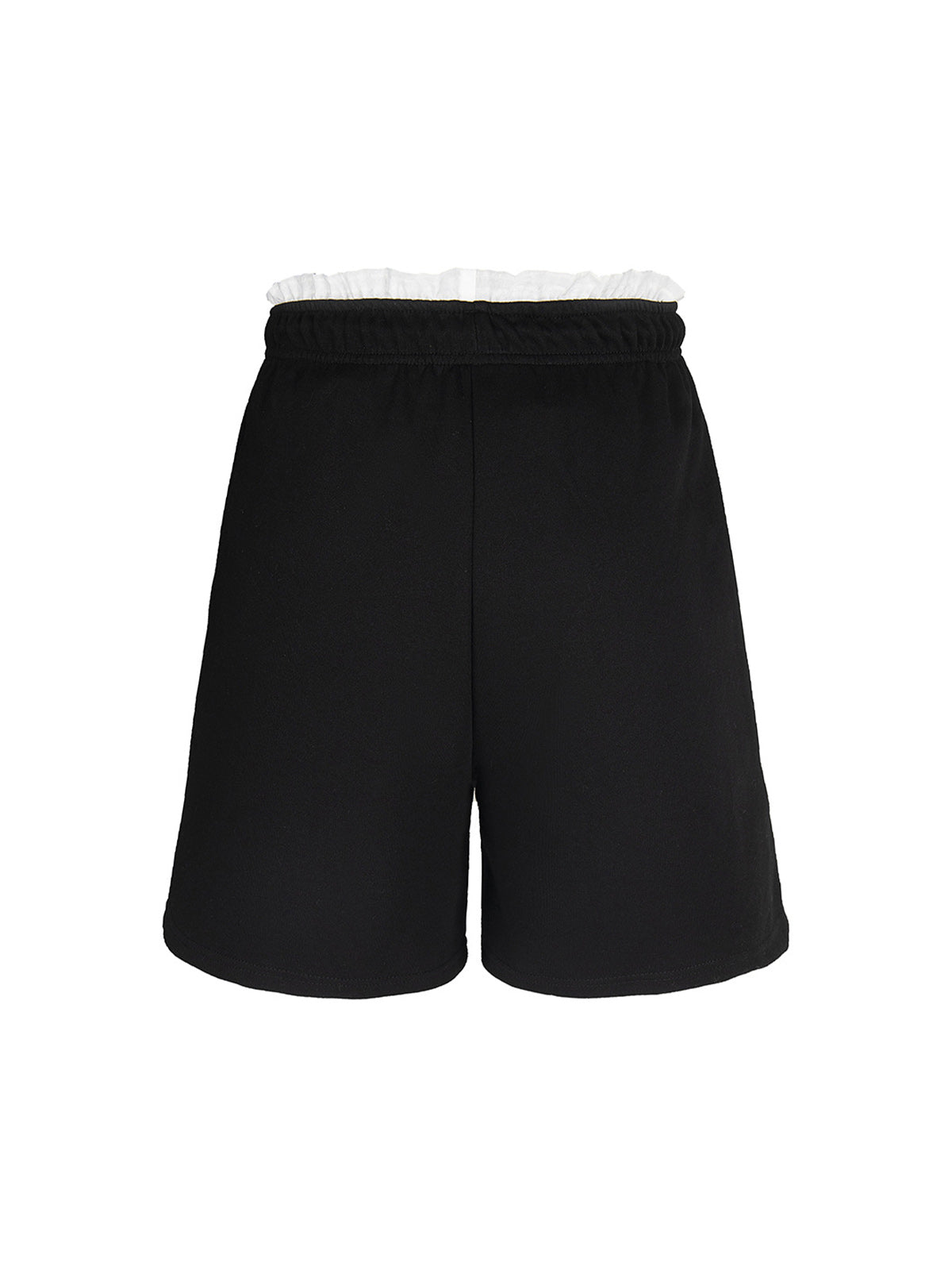 Elastic Letter Double Waist Shorts 