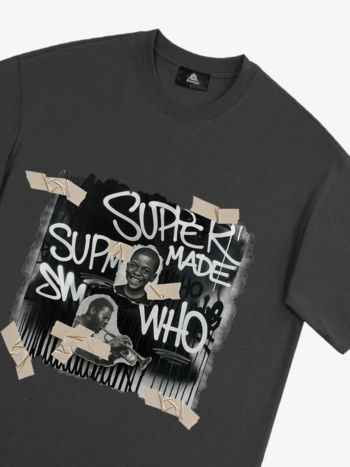 Supermade Street Retro Character Collage T-shirt 