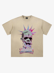 Gradient Skull Graphic Tee