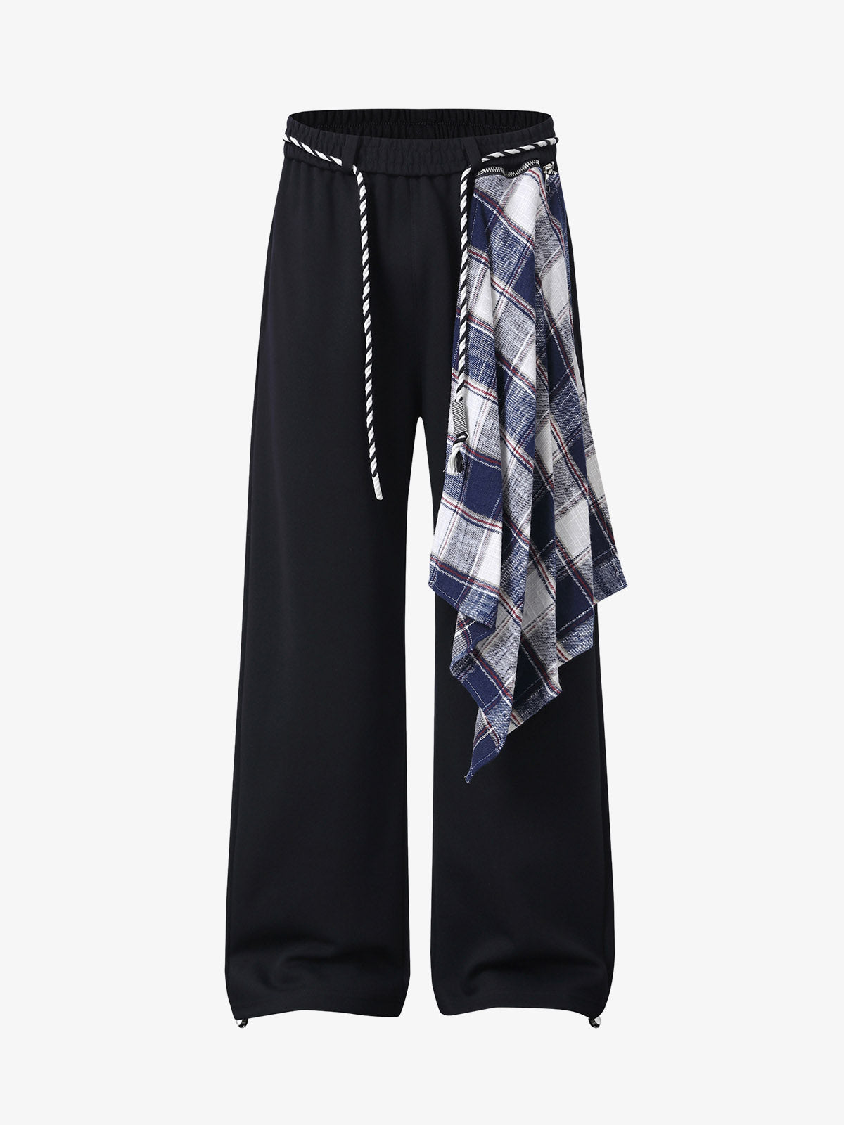 Plaid Patchwork Sweatpants 