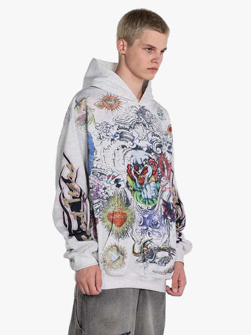 American Retro Hip-Hop All-Over 3D Print Hoodie