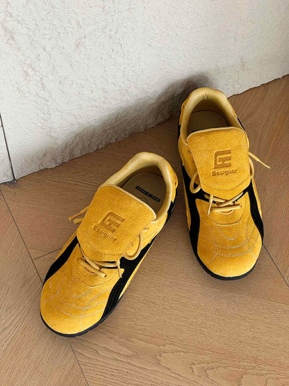 Stylish Yellow Casual Sneakers for Everyday Wear - Comfortable and Versatile Design 