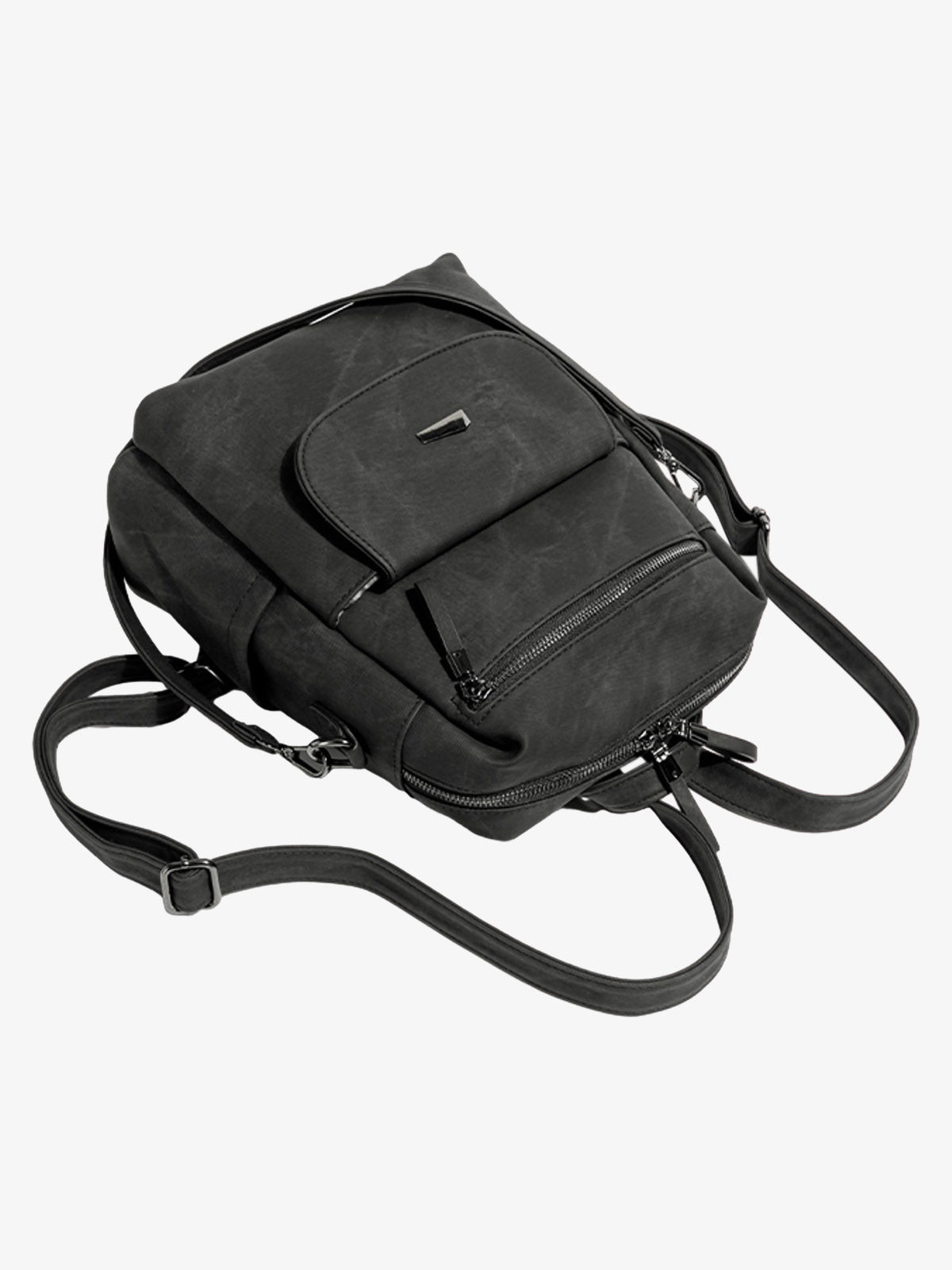 Suede Simple Dual-Use Large Capacity Backpack 