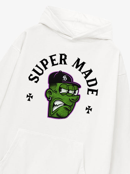 Stylish Graphic Hoodie with Unique Monster Design for Casual Wear 